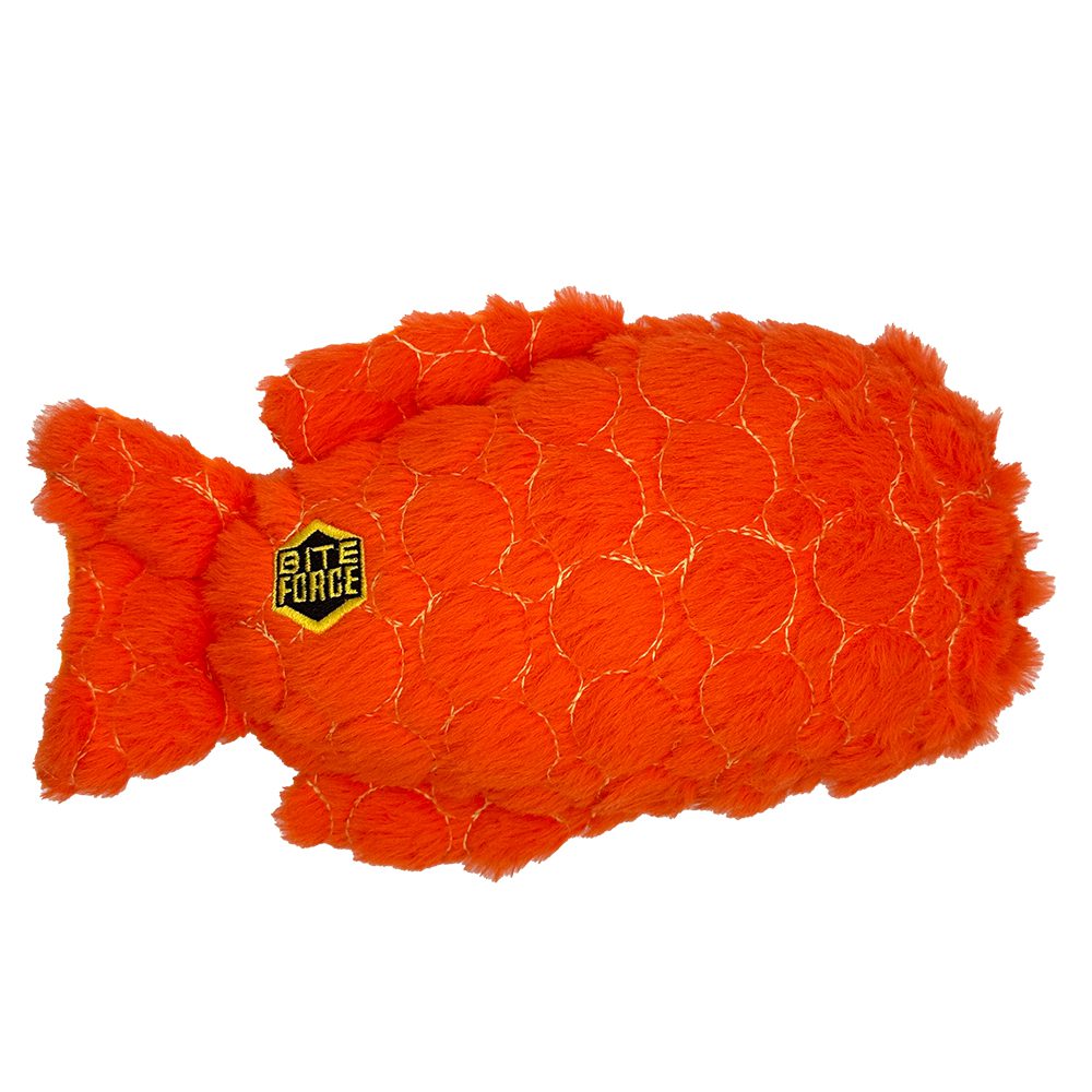 Clown Fish Plush Tough Toy - Durable, Kevlar-Built, Squeaker for Strong Chewers