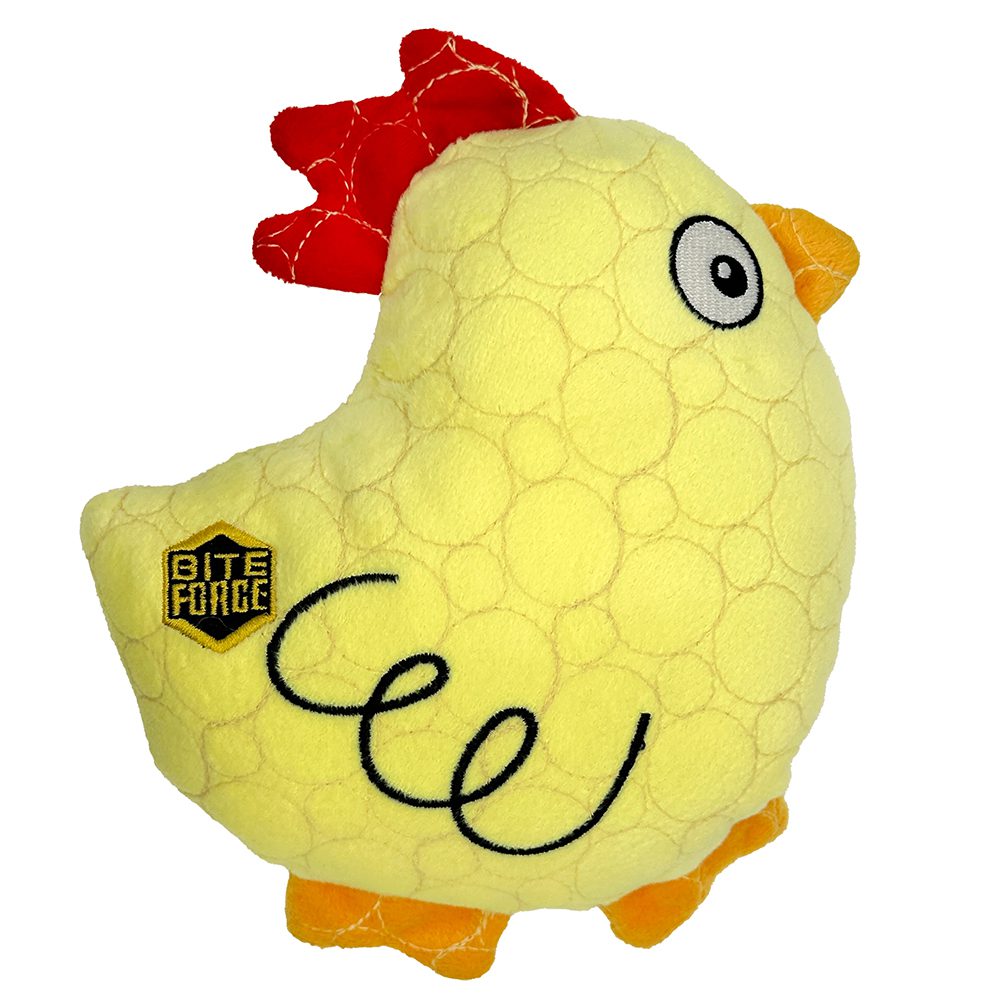 Chicken Plush Tough Toy - Durable, Kevlar-Built, Squeaker for Strong Chewers