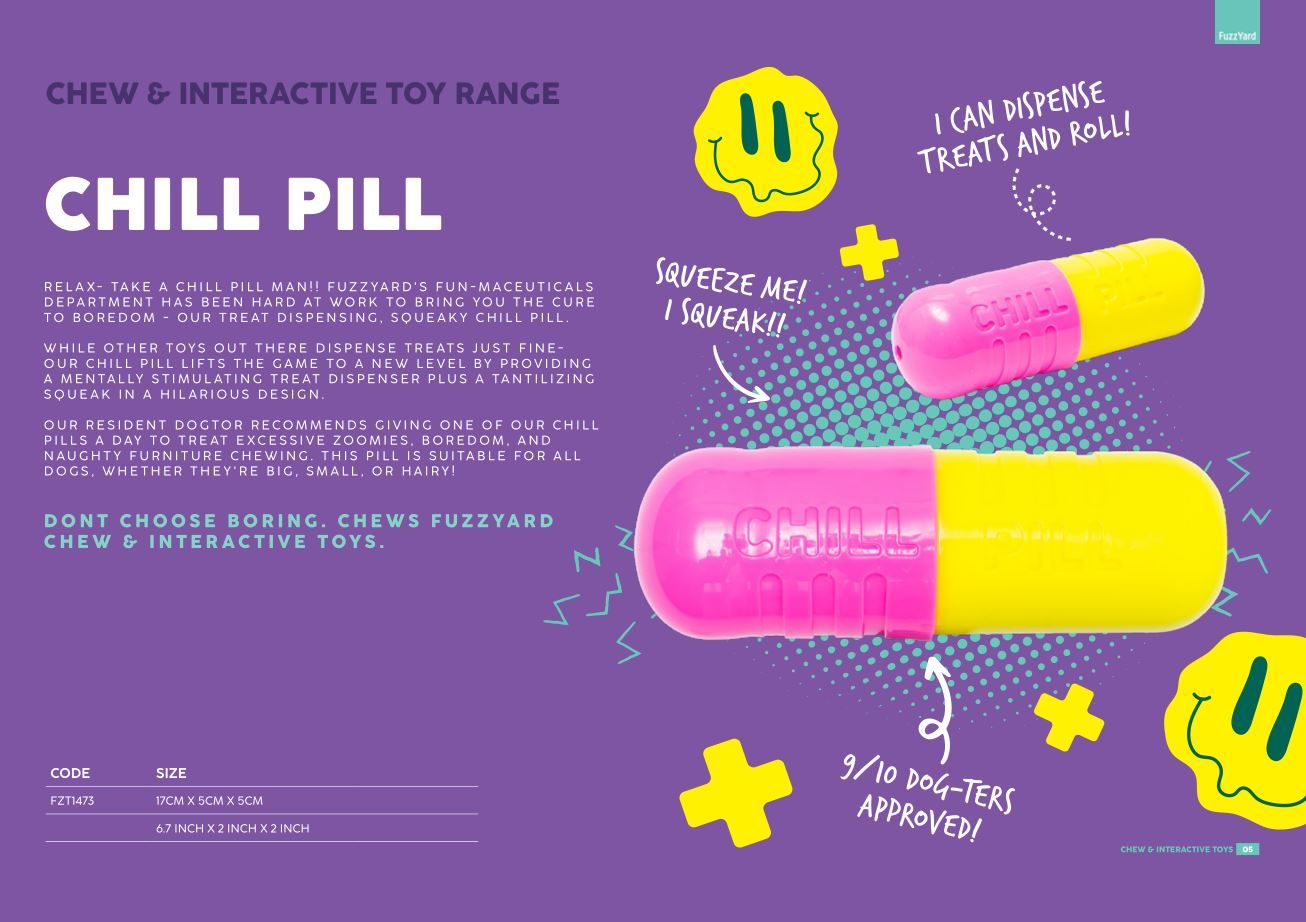 Chill Pill - Interactive Chew Toy
