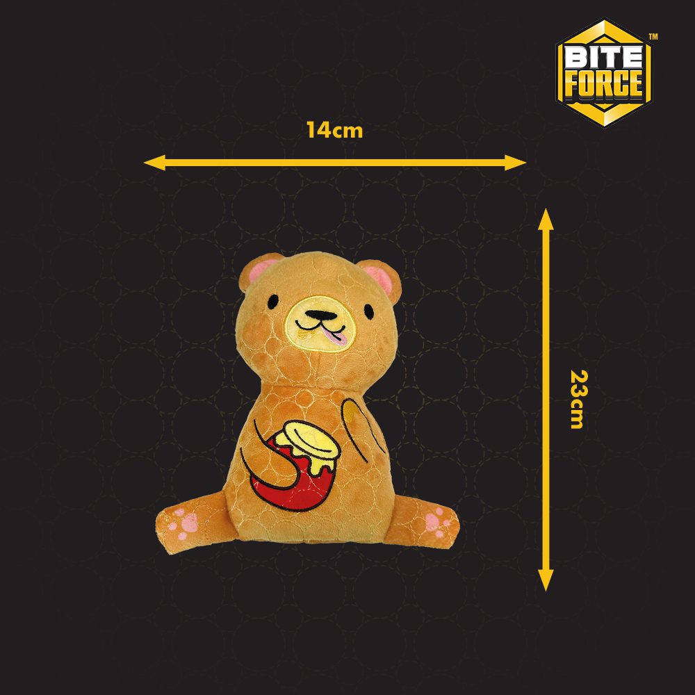 Bear Plush Tough Toy - Durable, Kevlar-Built, Squeaker for Strong Chewers
