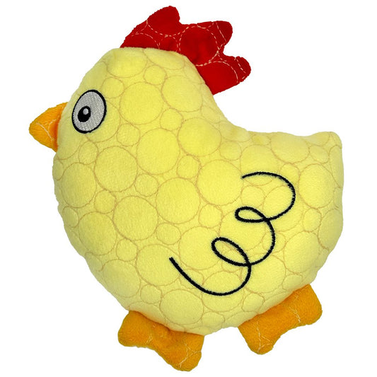 Chicken Plush Tough Toy - Durable, Kevlar-Built, Squeaker for Strong Chewers