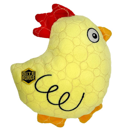 Chicken Plush Tough Toy - Durable, Kevlar-Built, Squeaker for Strong Chewers