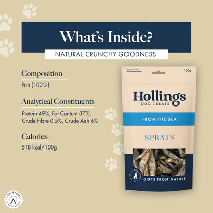 Sprats - Hollings Dog Treats 100g