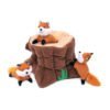 Zippy Burrow Log and Foxes toy