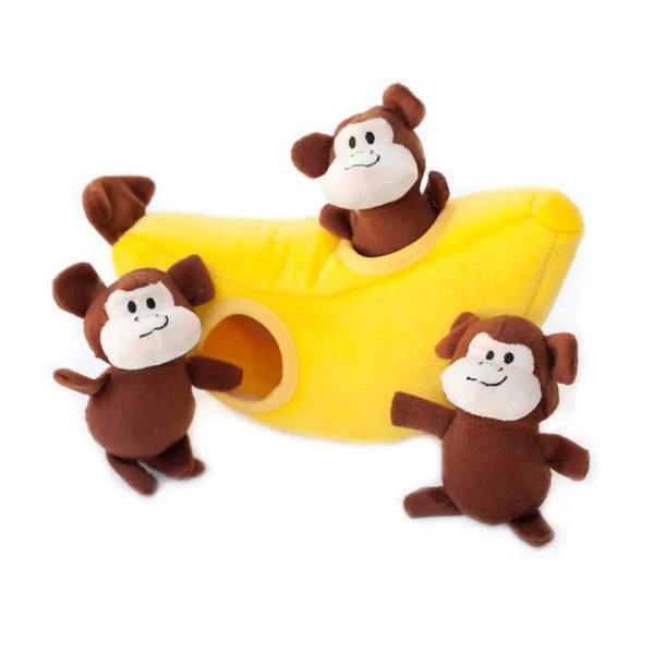 Zippy Burrow Banana and Monkeys toy