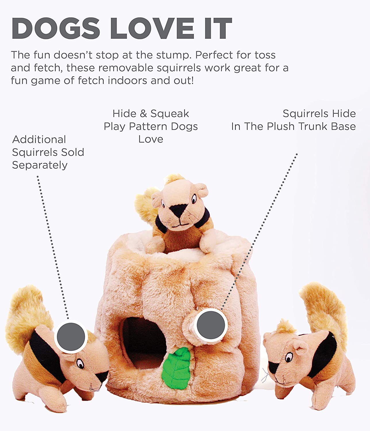 Hide A Squirrel Plush Puzzle Toy